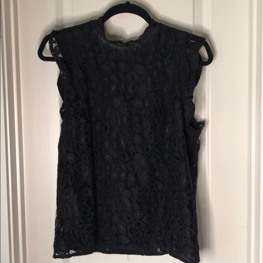 H&M Black Lace Blouse